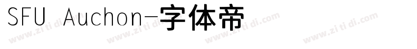 SFU Auchon字体转换